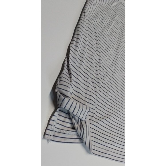 VTG LOVE Gap Shirt Tank Top Size XL Tee Sleeveless Gray Navy Stripe Modal Lounge - Picture 6 of 13